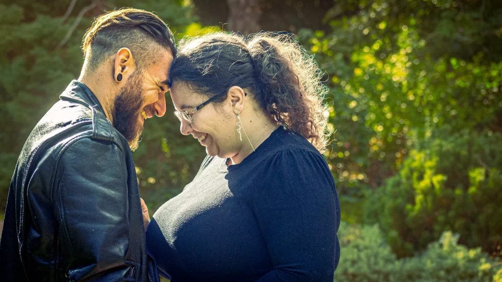 Photographe couple Chatenay Arboretum
