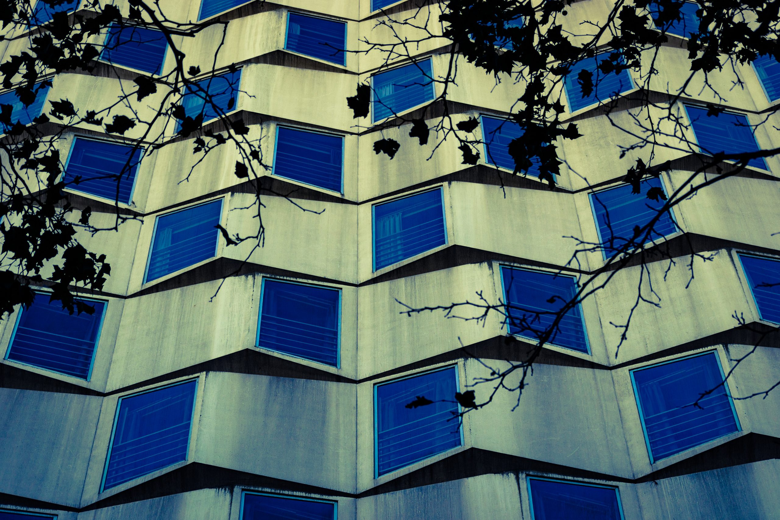 Toile tableau grand format 20x30 d'un immeuble graphique à Paris 14e