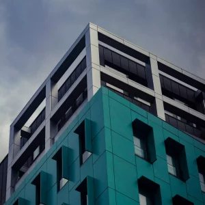 Tableau décoratif grand format 20X30 d'un immeuble graphique et desing à Bruxelle